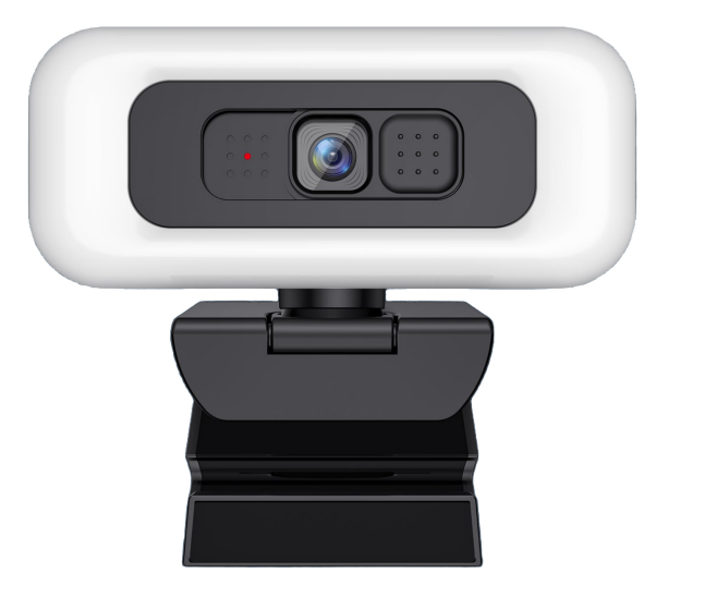 Web Cam 4k UHD Laptop Camera Webcam with 3 Levels Light and Built-in Microphone for Live Streaming and Video Conferencing