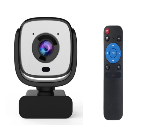 4k Camera 3X Zoom Webcam with AI Human Tracking Function for Video Conference