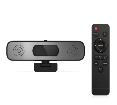 4k Auto Focus and Fast Focus Webcam with Quad Mics and Dual Speaker for Video Conference