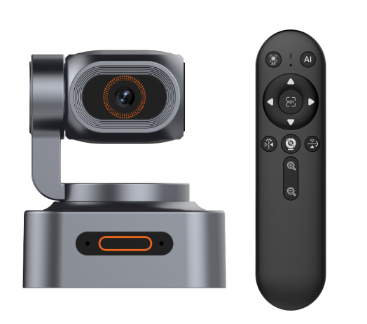 4k AI Tracking Webcam with 4x  Zoom and Gesture Control Function for Live Streaming
